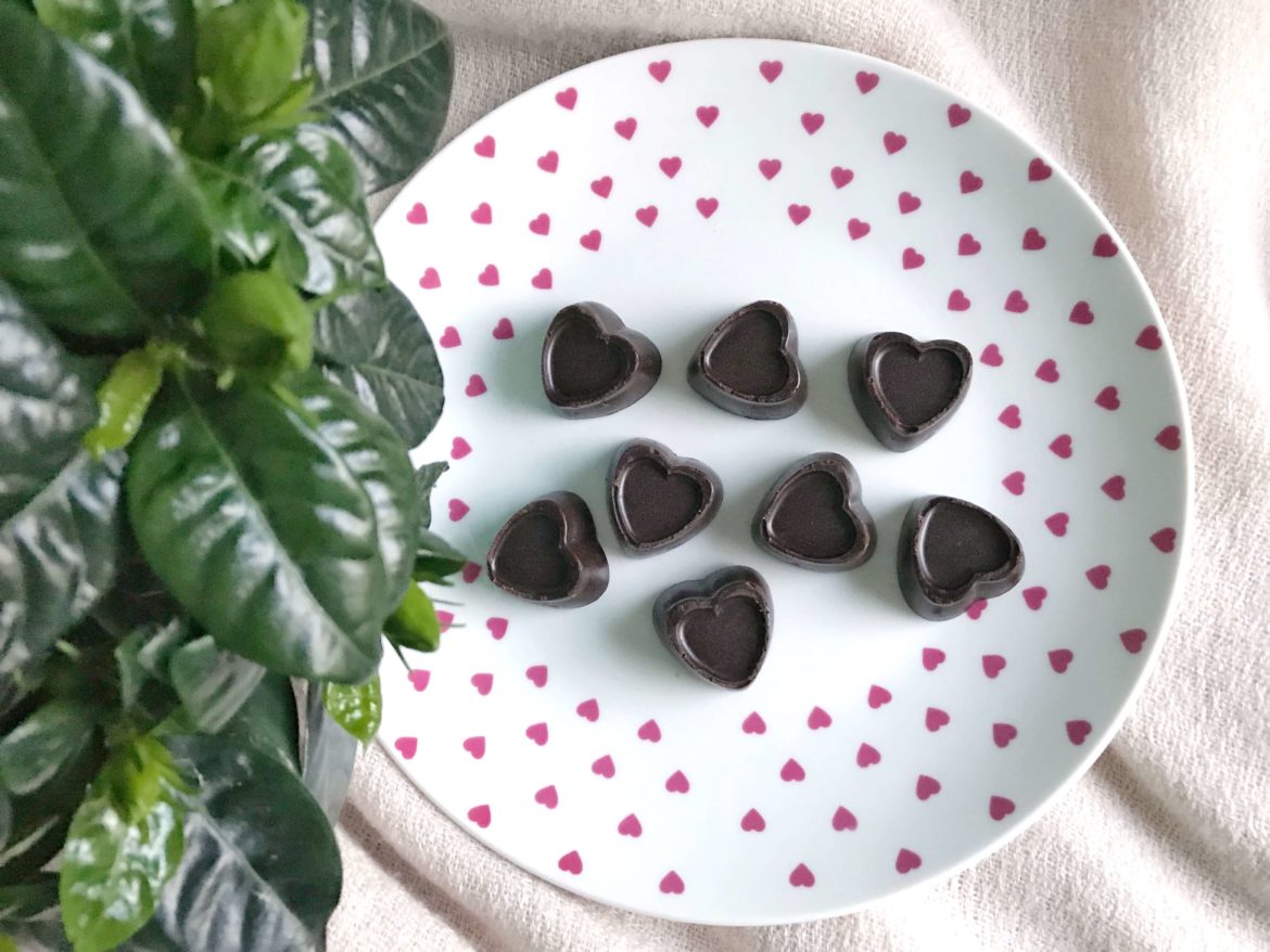 Fit czekoladki chałwowe – pomysł na Walentynki i nie tylko