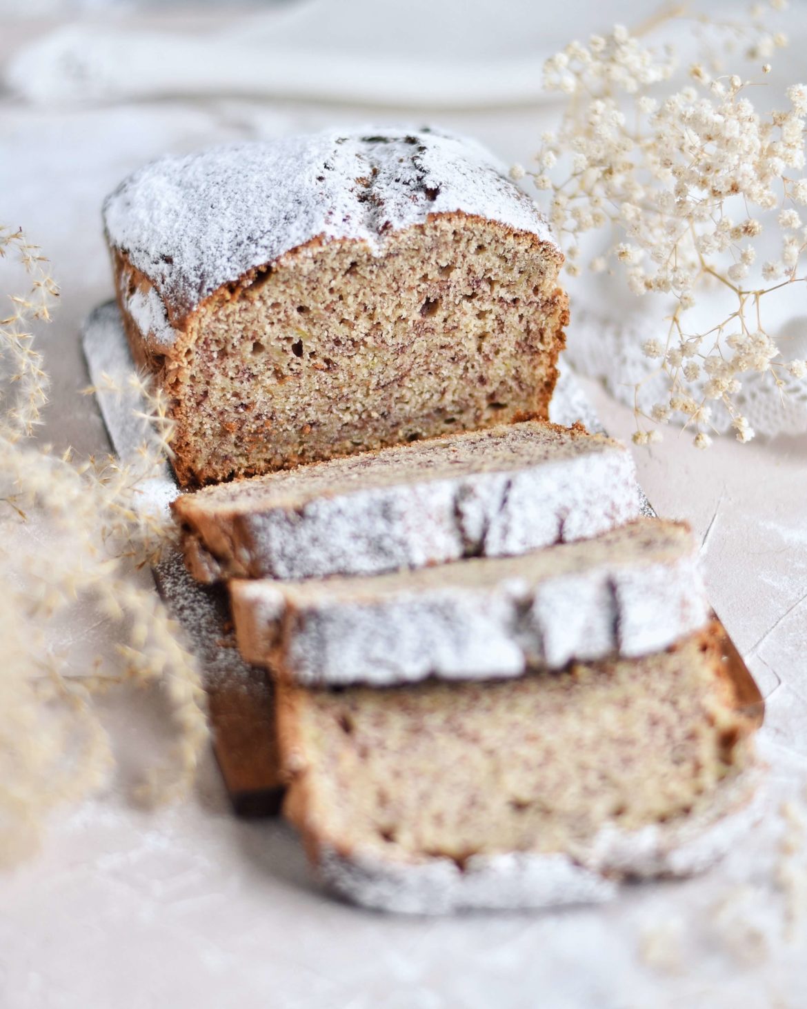 Proste i szybkie fit ciasto bananowe (chlebek bananowy)